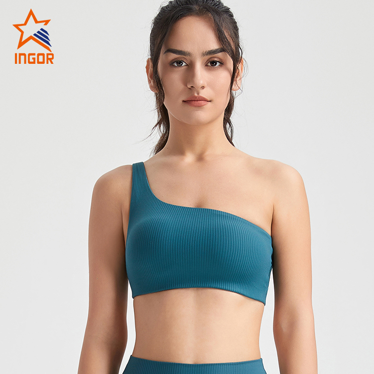 Find One Shoulder Ribbed Fabric Sports Bra,One Shoulder Ribbed Fabric  Sports Bra Suppliers,manufacturers Online Sale