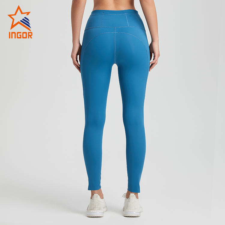 Ingorsports Private Label Activewear Custom Women Activewear High Waist Leggings With Pockets