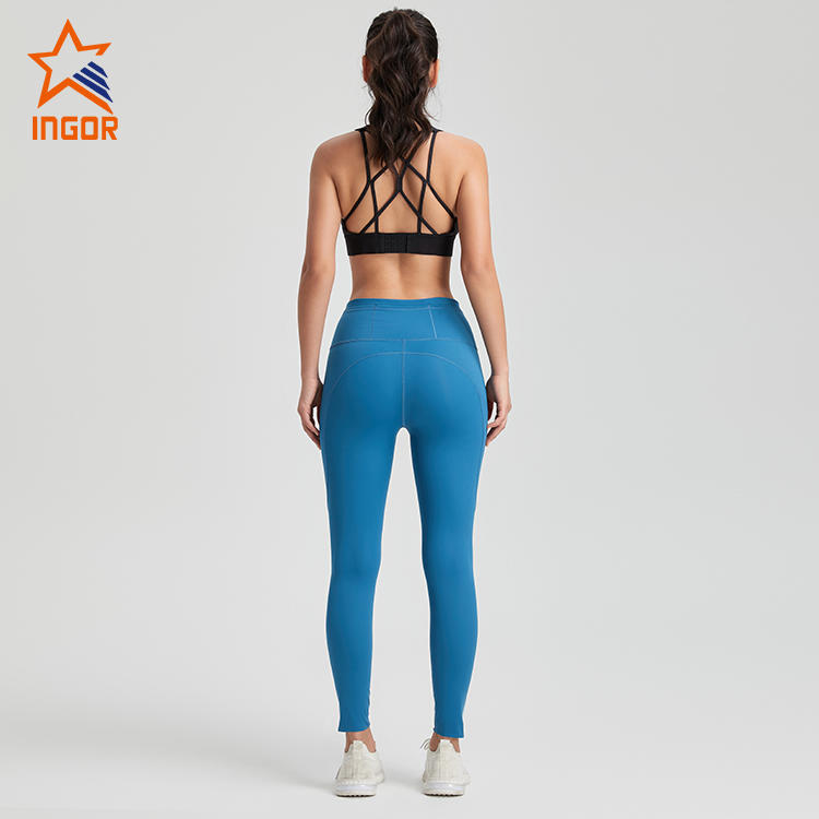Ingorsports Custom Fitness Apparel Women Activewear Yoga Bra & High Waist Sports Leggings Sports Sets