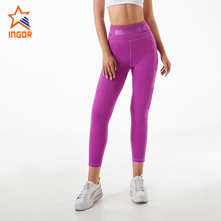 Ingorsports Activewear Clothing Manufacturers Custom Women High Waist Sports Yoga Leggings