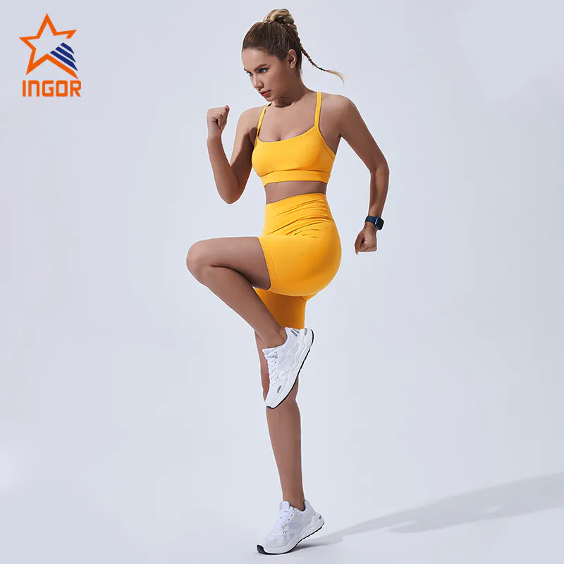 Ingorsports China Supplier Private Label Custom Women High Waist Gym Shorts Manufacturer