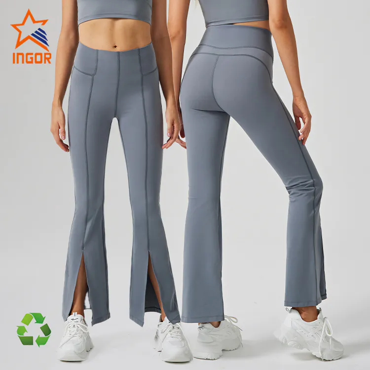 Ingorsports Workout Clothes Manufacturer Women Yoga Pants Flare Leggings