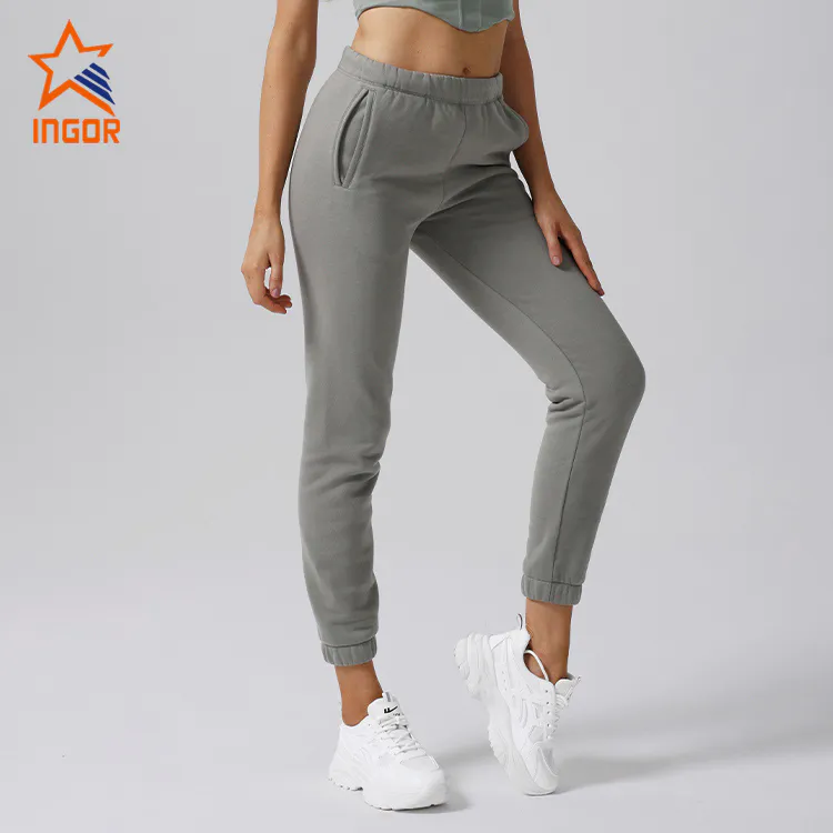 Ingorsports Workout Clothes Supplier Women Sports Bra & Jogger Sweat Pants Sets