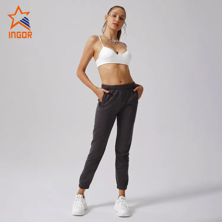 Ingor Sportswear Workout Clothes Manufacturer Custom Women Yoga Bra & Sweatpant Sets