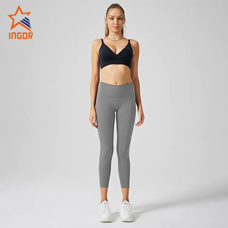 Ingor Sportswear Gym Clothes Manufacturers Women Nursing Bra & Fleece Yoga Pants Sets