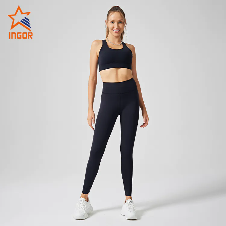 Ingor sportswear clothing manufacturer women sports bra & yoga legging pants sets
