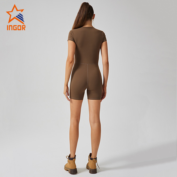 Ingor Sportswear Active Wear Manufacturers Women High Elastic Romper Jumpsuit