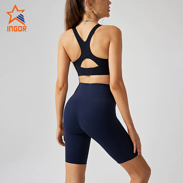 Ingorsports Fitness Wear Manufacturers Custom Sports Bra & Yoga Shorts Sets Outfits