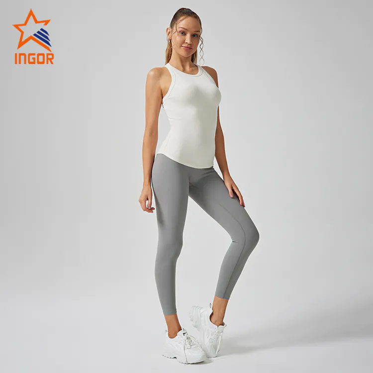 Ingorsports Active Wear Manufacturers Custom Women's Tank Tops & Leggings Yoga Sets