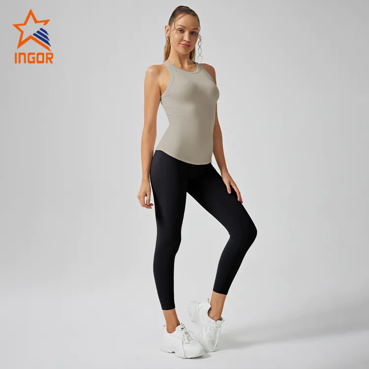 Ingorsports Active Wear Manufacturers Custom Women's Tank Tops & Leggings Yoga Sets