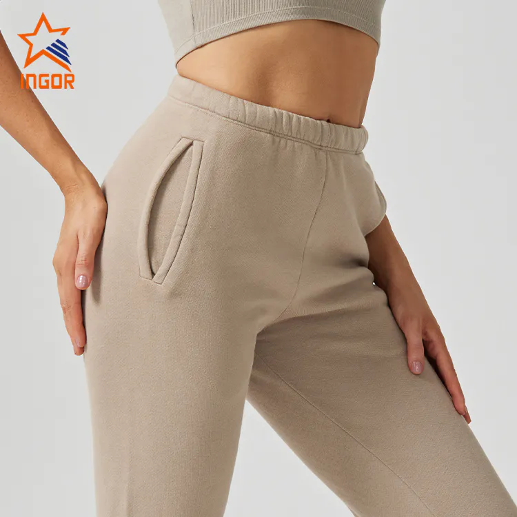 Ingorsports Workout Clothes Manufacturers Custom Women Crop Tank Top & Jogger Pants Sets