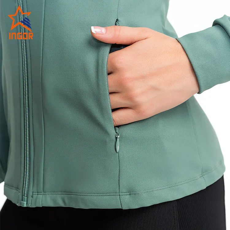 Ingorsports Custom Women Softness Lightweight Zip Up Sports Jacket