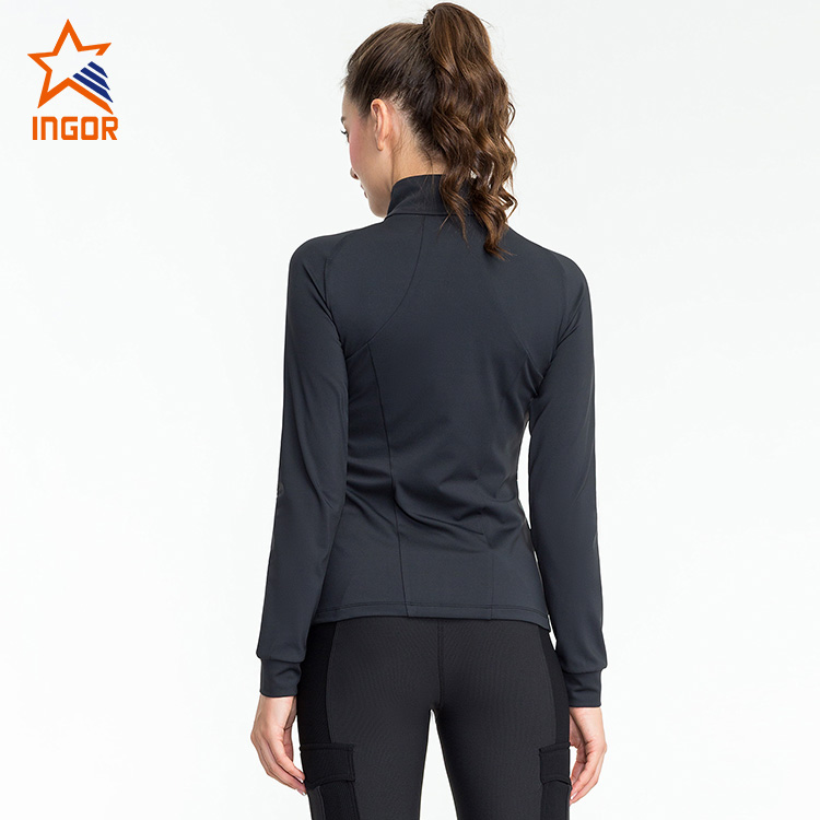 Ingorsports Women Custom Stand Collar Zip Up Sports Jacket