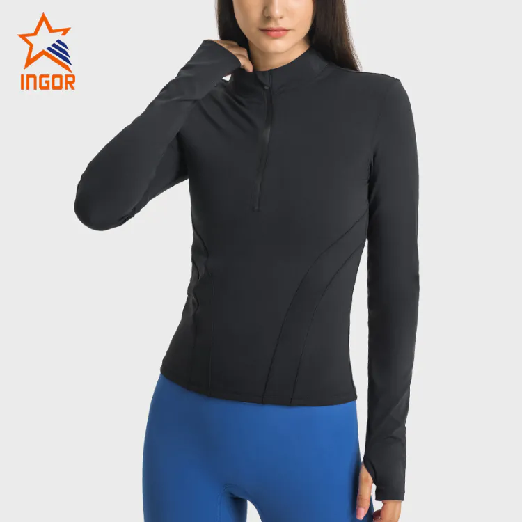 Ingorsports OEM ODM Wholesale Women Colorblock Contrast Sports Jacket
