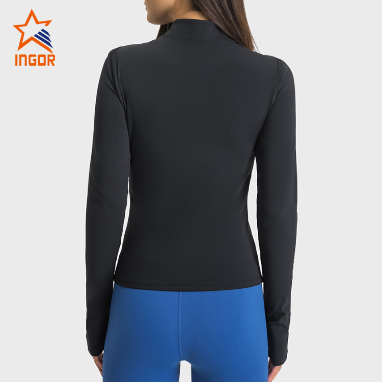 Ingorsports OEM ODM Wholesale Women Colorblock Contrast Sports Jacket