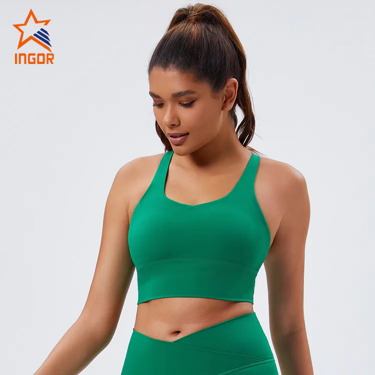 Fitness Apparel Manufacturers Recycled Fabric Custom Women Slim Back Sports Yoga Bra