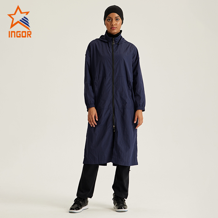 Custom Women Muslim Islamic Clothing Sports Jackets Woven Tunic