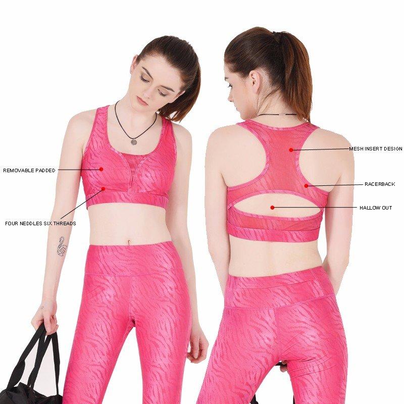 online adjustable sports bra patterned on sale for sport
