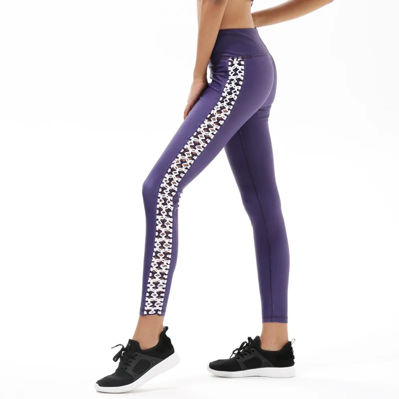 Pantalon de Yoga Spandex Haute Taille Sports Femmes Leggings Y1921P18