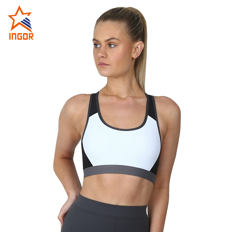 Ingorsports Recycle Yoga Draag Racerback Pushup 4-Way Stretch Fitness Sport-BRAS CONDUCTIE VOOR DAMES