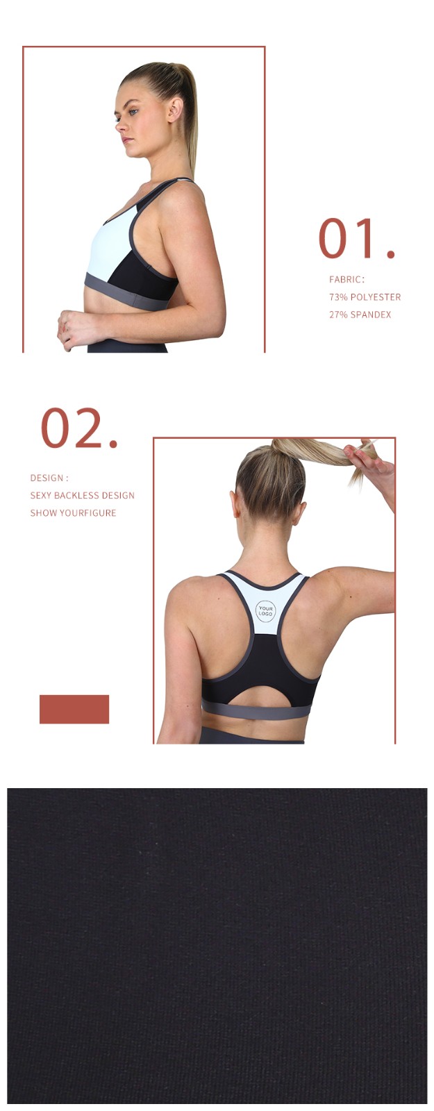 INGOR white bulk sports bras to enhance the capacity of sports at the gym-5