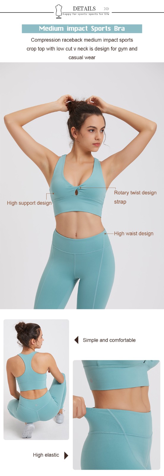 INGOR personalized ladies yoga clothes overseas market for yoga-3