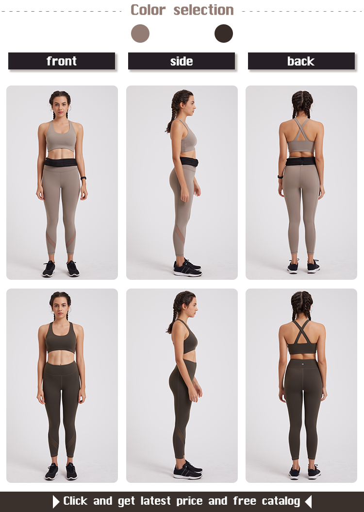 fashion yoga shorts outfit bulk production for gym-6