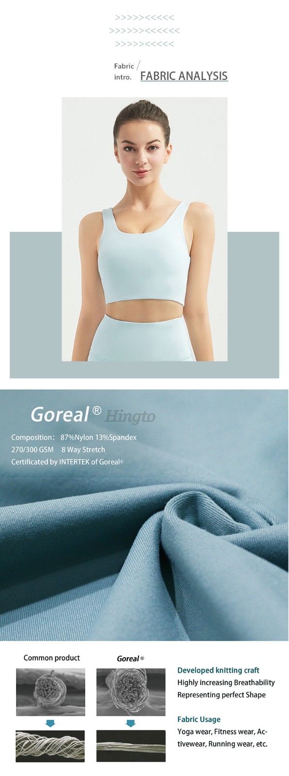 INGOR high quality organic cotton yoga wear marketing for ladies-3