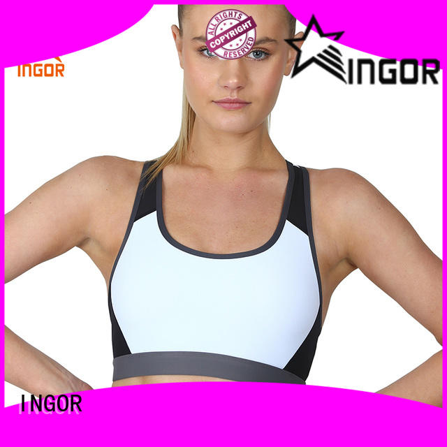 INGOR blue yoga bra with high quality for sport
