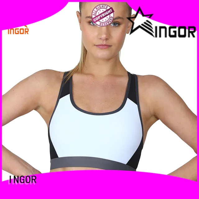 INGOR blue yoga bra with high quality for sport