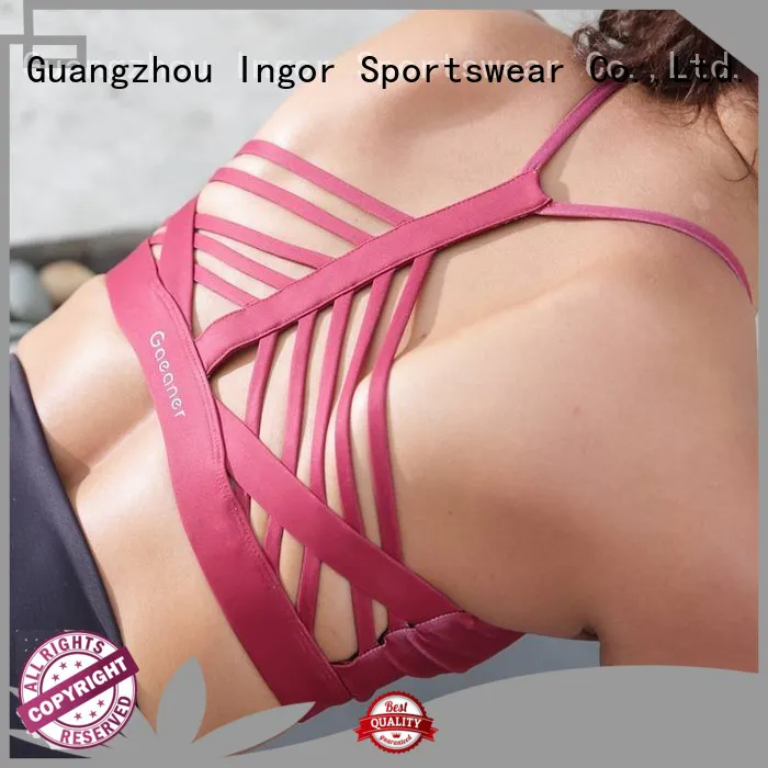 INGOR Brand wireless comfortable colorful sports bras