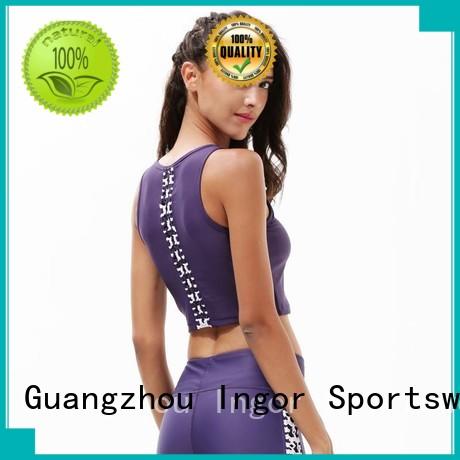 strappy adjustable sports colorful sports bras INGOR manufacture
