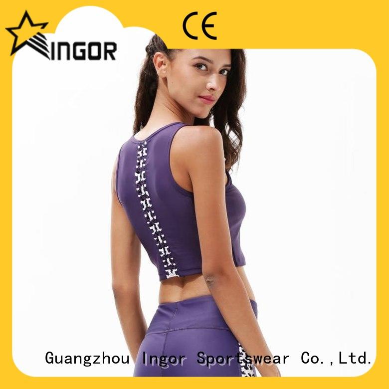 INGOR black yoga bra on sale for sport