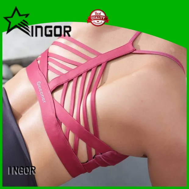 INGOR soft compression sports bra to enhance the capacity of sports for girls